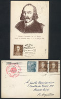 SPAIN: Calderón De La BARCA, Dramatist And Poet, Maximum Card Of AU/1951 With First Day Postmark, VF Quality - Maximum Cards