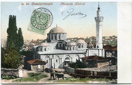 LEVANT CARTE POSTALE -CONSTANTINOPLE -MOSQUEE KAHRIE  DEPART CORR. D'ARMEES 13 DEC 04 * CONSTANTINOPLE * POUR LA.... - Briefe U. Dokumente