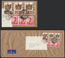 HONG KONG: Airmail Cover Sent To Argentina On 19/FE/1973 With Nice Postage Of $3.75, VF Quality! - Covers & Documents