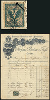 ITALY: Commercial Invoice Of 1904, With Postage Stamp Of 5c. Used As A Revenue Stamp, Very Nice! - Unclassified