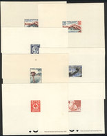 NEW CALEDONIA: Yv.295/301, 1960 Stamp Centenary, 7 DELUXE PROOFS, VF Quality! - Other & Unclassified