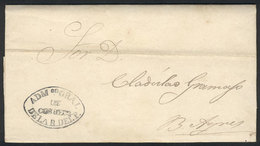 PARAGUAY: Entire Letter Dated Asunción 5/JUL/1860, Sent To Buenos Aires, With The Oval Gray Mark "ADMon GRAL - DE CORREO - Paraguay