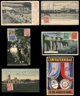 PARAGUAY: 1904 To 1945: 6 Beautiful Postcards, Posted Or With Stamps Affixed, Good Views, VF Quality, Rare Group! - Paraguay