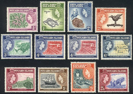 PITCAIRN ISLANDS: Sc.20/30 + 31, 1957/8 Ships, Maps Etc., Complete Set Of 12 Unmounted Values, Excellent Quality, Catalo - Pitcairneilanden