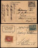 POLAND: 2 Cards Posted In 1921 And 1923, Interesting! - Andere & Zonder Classificatie