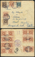 POLAND: Cover With Very Nice Postage On Front And Back, Posted From RAWA RUSKA To Brazil On 28/MAY/1924, Unusual Destina - Andere & Zonder Classificatie