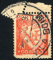 PORTUGAL: 40Rs. Stamp With Interesting Perforation VARIETY, Very Fine! - Andere & Zonder Classificatie