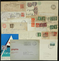 SWITZERLAND: 15 Covers / Cards / Postal Stationeries / Etc., Most Sent To Brazil Between 1906 And 1963, Very Interesting - Other & Unclassified