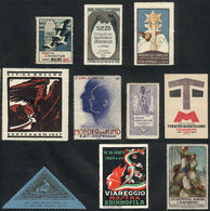 WORLDWIDE: 10 Old Cinderellas Of Various Topics, Excellent And Colorful Designs, VERY THEMATIC, General Quality Is Fine  - Vignetten (Erinnophilie)