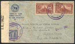 VENEZUELA: Cover Sent By A Passenger ONBOARD SPANISH MAIL STEAMER 'CABO DE HORNOS', Dispatched In Puerto Cabello By Airm - Venezuela