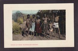 CPA Australie Australia Aborigène écrite Nu Nude Féminin - Aborigeni