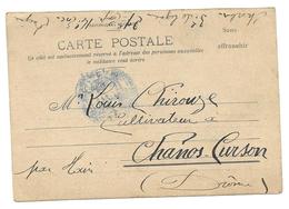 WWI CHIROUZE CHARLES 3 RI DIGNE POUR CULTIVATEUR CHANOS CURSON - CPA CORRESPONDANCE MILITAIRE - Guerre 1914-18