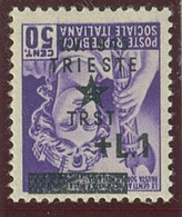 ITALIA - OCC. JUGOSLAVA DI TRIESTE SASS. 4a NUOVO - Ocu. Yugoslava: Trieste