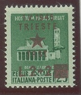 ITALIA - OCC. JUGOSLAVA DI TRIESTE SASS. 7c NUOVO - Yugoslavian Occ.: Trieste