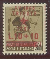 ITALIA - OCC. JUGOSLAVA DI TRIESTE SASS. 10c NUOVO - Yugoslavian Occ.: Trieste