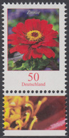 !a! GERMANY 2020 Mi. 3535 MNH SINGLE W/ Bottom Margin (c) - Flowers: Zinnia - Neufs