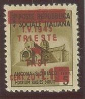 ITALIA - OCC. JUGOSLAVA DI TRIESTE SASS. 1g NUOVO - Ocu. Yugoslava: Trieste