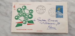 1958 Esposizione Universale Bruxelles Italia Italy FDC Official Cover - 1958 – Brussels (Belgium)