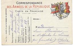 WWI RIVIERE PAUL BRANCARDIER 5 RAL TRESOR ET POSTES 88 POUR ST MARTIN LE VINOUX - CPA CORRESPONDANCE MILITAIRE - Guerre 1914-18