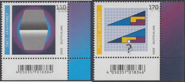 !a! GERMANY 2020 Mi. 3536-3537 MNH SET Of 2 SINGLES From Lower Right Corners - Optical Illusions - Unused Stamps