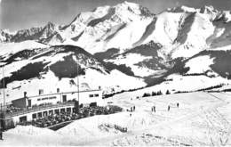 74 - MEGEVE : LeMONT BLANC Vu De SUPER MEGEVE - CPSM Dentelée Format CPA 1964 - Haute Savoie - Megève