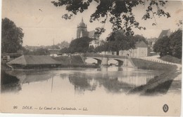 Delcampe - DOLE  JURA  39- CPA  LE CANAL ET LA CATHEDRALE - Dole