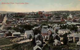 Vintage 1911 - Sherbrooke Québec Canada - Birds Eye View - Written - Stamp - 2 Scans - Sherbrooke