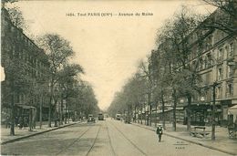 Cpa PARIS XIV - Avenue Du Maine ( à Hauteur Du N° 71, Hôtel Arcadie ) - Arrondissement: 14