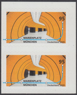 !a! GERMANY 2020 Mi. 3541 MNH Vert.PAIR From Foiloset (self-adhesive / B) - Subway Stations: Marienplatz, Munic - Unused Stamps