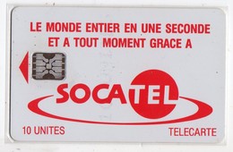 CENTRAFRIQUE REF MV CARDS CAR-07  10 U SOCATEL ROUGE - Centrafricaine (République)