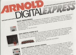 Catalogue ARNOLD 1990 DIGITAL EXPRESS - Deutsch