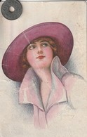 Très Belle Carte Postale Ancienne D'un Femme Galante Signée Sophie Padney - Sonstige & Ohne Zuordnung