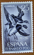 1964 FERNANDO POO Colonia SPAGNA Uccelli Anatre Birds Mallard (Anas Platyrhynchos) - 25 Cts  Nuovo - Fernando Poo