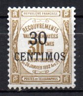 Col17  Colonie Maroc Taxe  N° 8 Neuf X MH Cote 70,00 Euros - Postage Due