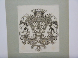 Ex-libris Héraldique Illustré Fin XIXème - DE GIEY (Flandre) - Bookplates