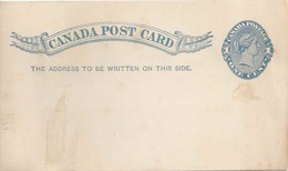 Post Card, 1 C.blau          Ca. 1875 - 1860-1899 Reinado De Victoria