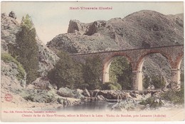 07 : LAMASTRE : Chemin De Fer Du Haut-vivarais : Viaduc De Banchet ( Colorisé ) - Obras De Arte