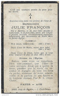 LAMORTEAU ..-- Melle Julie FRANCOIS , Née En 1862 à BERTRIX , Décédée En 1905 . - Rouvroy