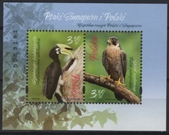 Poland (2019)  - Block -   /  Joint Issue With Singapore - Falcon - Birds Of Prey - Gezamelijke Uitgaven