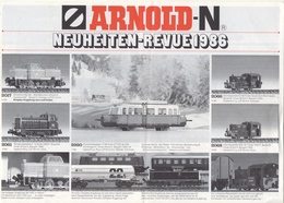 Catalogue ARNOLD Neuheiten Revue 1986 Spur N 1:160 - Allemand