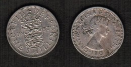 GREAT BRITAIN  1 SHILLING 1957 (KM # 904) #5555 - I. 1 Shilling