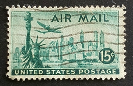 Airmail,  #C35, Statue Of Liberty, United States Of America, USA, Used - 2b. 1941-1960 Nuevos