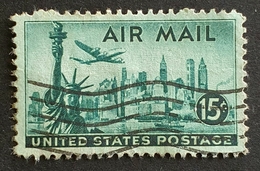 Airmail,  #C35, Statue Of Liberty, United States Of America, USA, Used - 2b. 1941-1960 Ongebruikt