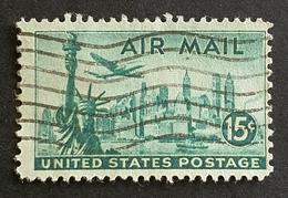 Airmail,  #C35, Statue Of Liberty, United States Of America, USA, Used - 2b. 1941-1960 Ongebruikt