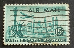 1947 Airmail,  #C35, Statue Of Liberty, United States Of America, USA, Used - 2b. 1941-1960 Ongebruikt