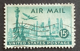 1947 Airmail,  #C35, Statue Of Liberty, United States Of America, USA, Used - 2b. 1941-1960 Nuevos