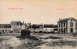 51 Cormicy Aisne La Gare Du Train Hôtel Du Chemin De Fer - Andere Gemeenten