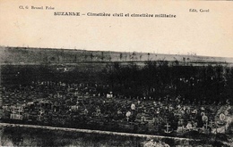 08 Suzanne Cimetière Civil Et Cimetière Militaire - Sonstige & Ohne Zuordnung