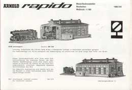 Catalogue ARNOLD Rapido Neuheiten 1963/64 Modellbahnzubehör Maßstab 1/160 - Allemand