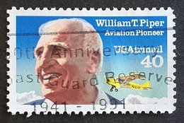 Airmail,  #C129, William T. Piper, United States Of America, USA, Used - 2b. 1941-1960 Nuovi